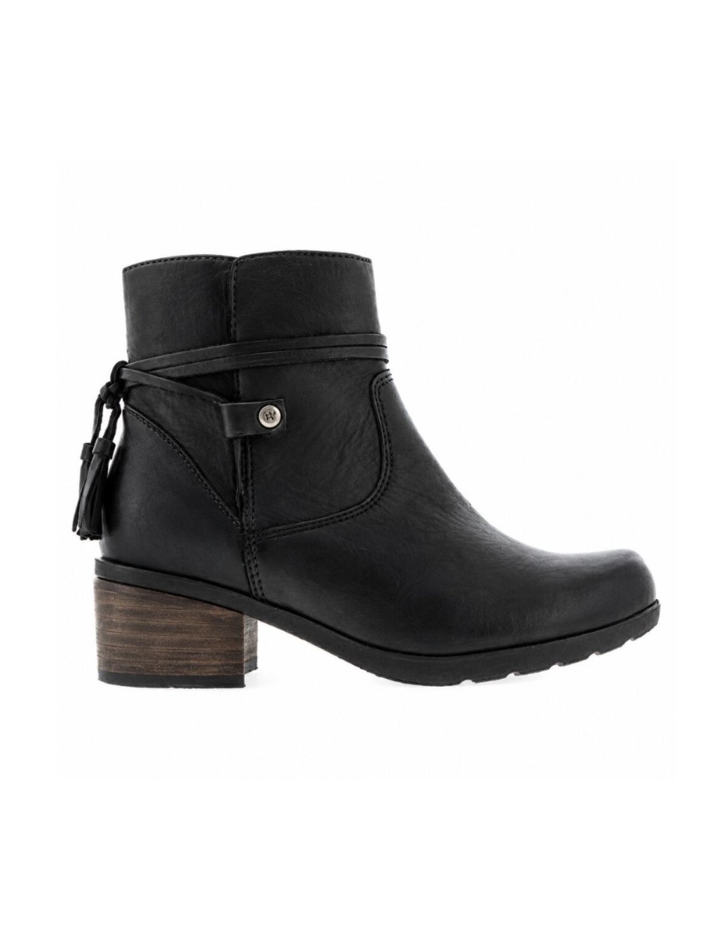 Wolky Idalia Leather Tassel Accent Ankle Bootie EU 38 US 7
